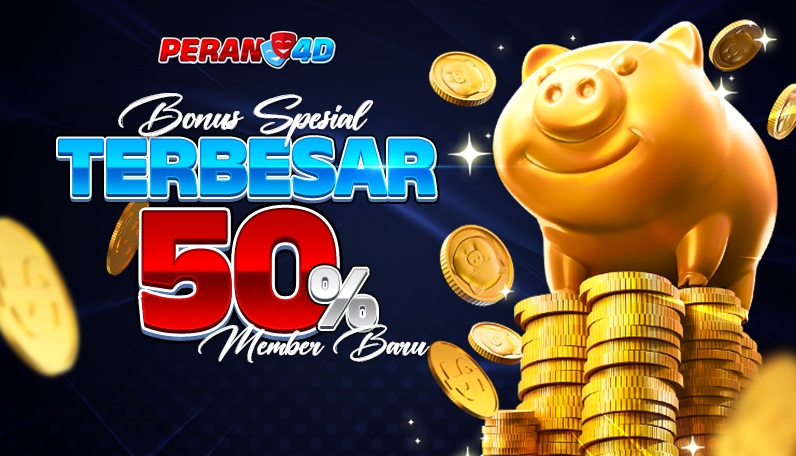 Bonus Member Baru 50% Peran4D